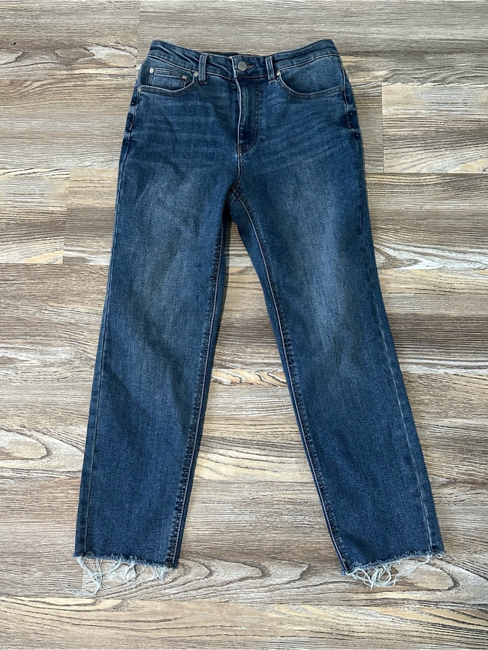 Oat New York Dark Blue Straight Leg Jeans